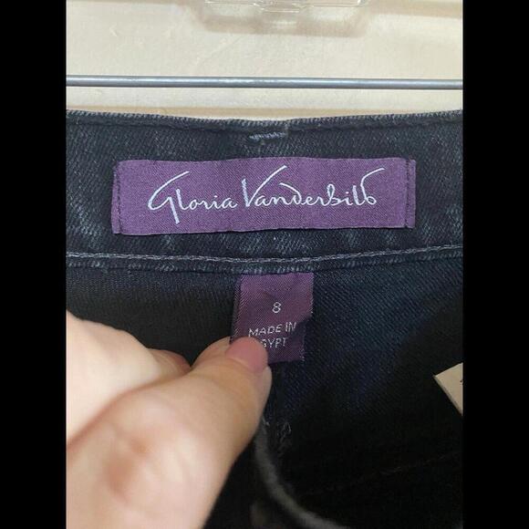 Gloria Vanderbilt Black Jeans Sz.8 Bootcut - Picture 3 of 4